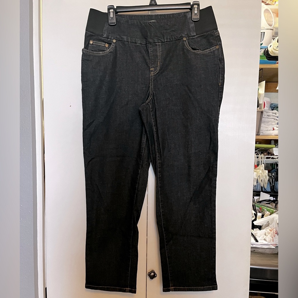 Women’s Black denim skinny jean, Sz 14W